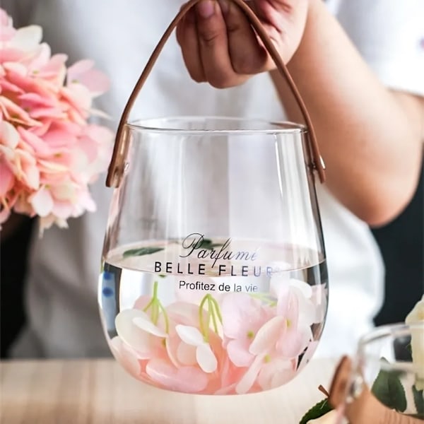 Nordisk Enkel Torkad Blomma Vas Dekor Vardagsrum Bordsdekoration Arrangemang Hydroponisk Transparent Glas Vaser bröllop 220628
