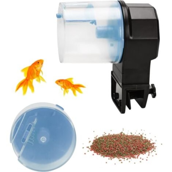 TS-Automatisk fiskefôrautomat med timer for akvarium, blå