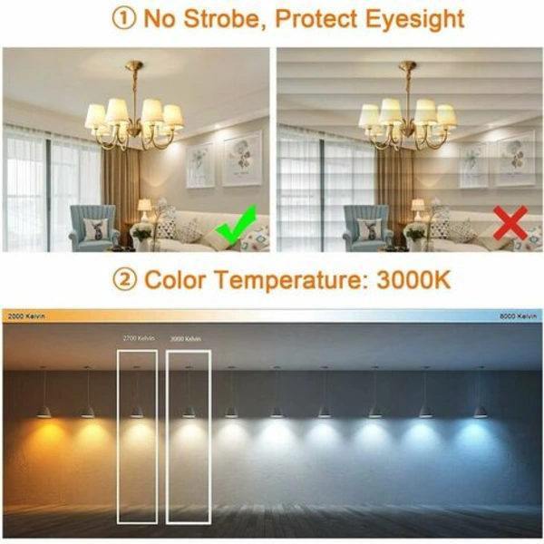 24 stk LED-telys med timer, batteridrevne telys til bord