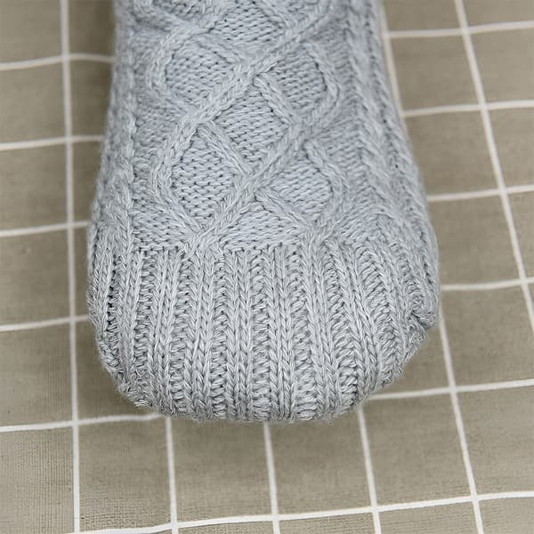 TS Knitted Velvet and Wool Slippers with Anti-Slip Sole - Size 35-39