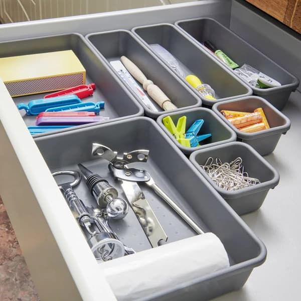 Drawer Insert for Versatile Storage Solutions, Durable Plastic Bins for Instant Organization with Customized Layout Design