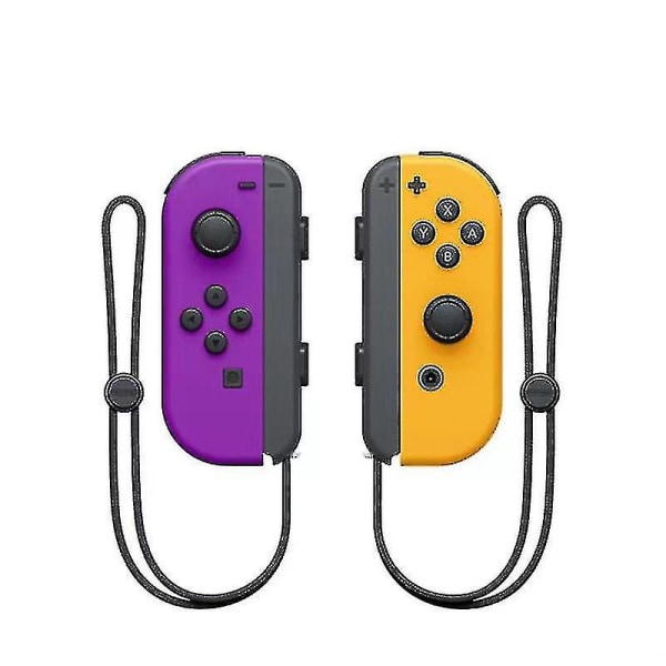 För Nintendo Switch-kontroller Joy-con L/r Gamepad med rem Joysticks Byt ut Joycon purple orange