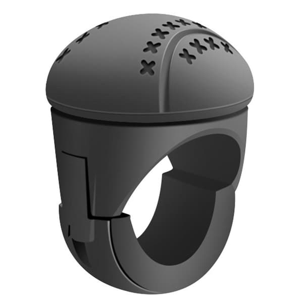 Universal ratknop forbedret kontrol ergonomisk silikone ABS-greb til bil lastbil sort