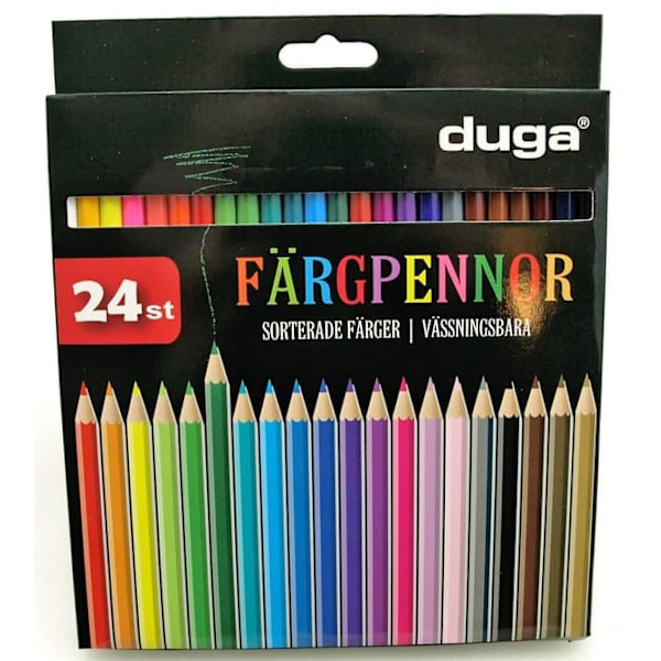 24-pack - Färgpennor / Pennor - Olika färger