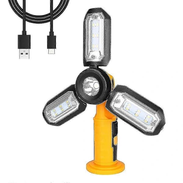 Foldbar Lanterne Lommelygte Bærbart Vedligeholdelseslys LED Arbejdslampe Nødlampe* @bugu