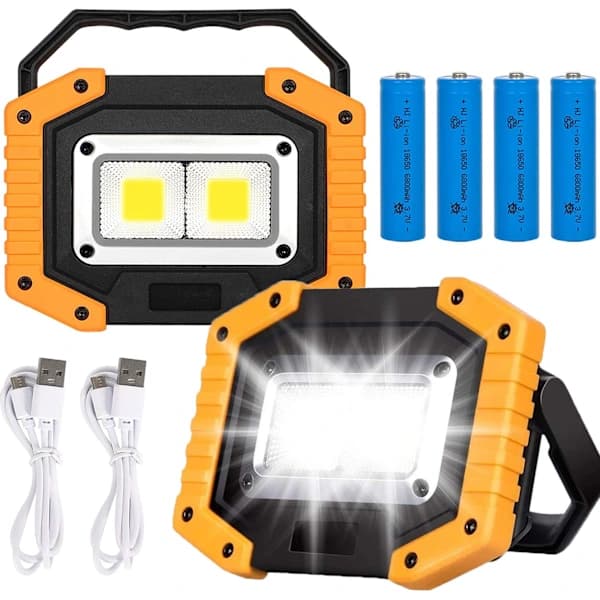 2 st 30W LED Arkitekturlampor, Batteridrivna USB Uppladdningsbara