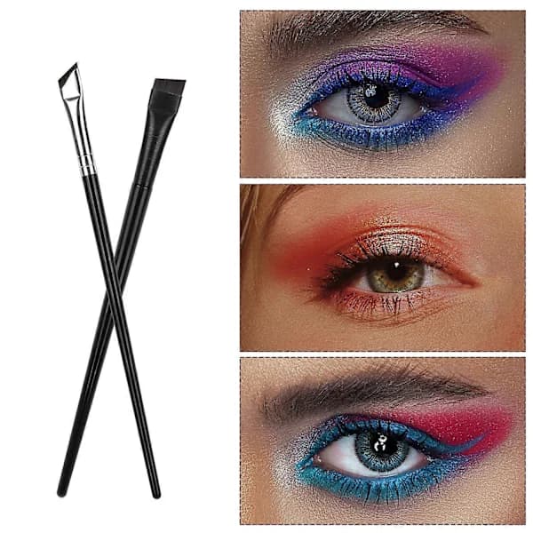 5 stk. Eyelinerbørster, Multifunktionel Vinklet Flad Fin Spids Tynd Øjenmakeup