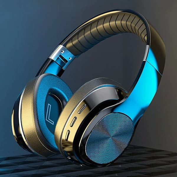 Trådløse Bluetooth 5.0-hodetelefoner, sammenleggbare stereohodetelefoner