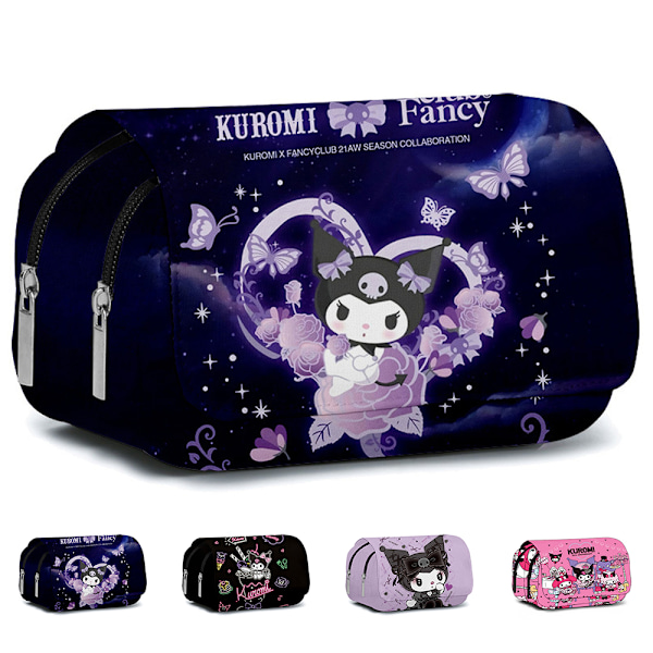 Sanrio Pennfodral Kuromi Tegneserie Pennveske Student Skolemateriellboks Skoleartikler Barn Lekegave #3