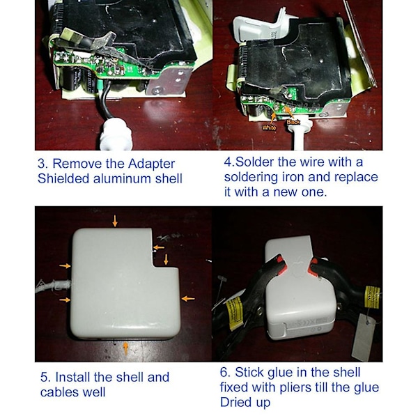 TS-Ny Reparationskabel DC Strömadapterkabel För Air / Pro Strömadapter Laddare Strömkabel 45w 60w 85w