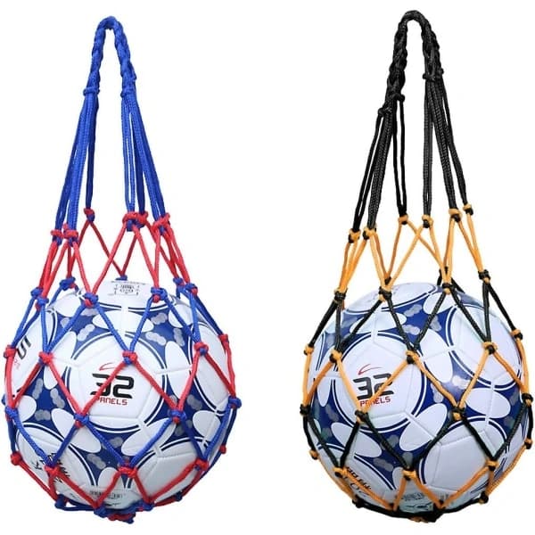 Boldnetpose, 2 stk. Bærbar Mesh Boldpose Boldnet Opbevaring Meshpose Volleyball