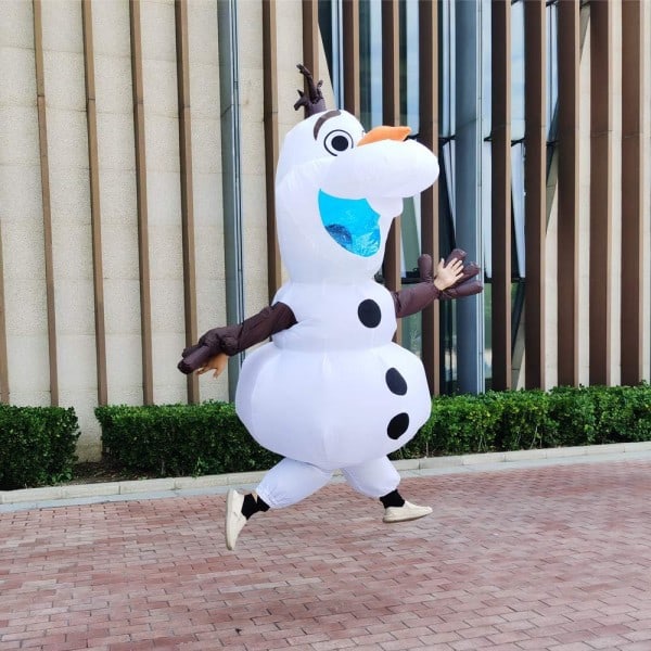 Longteng Olaf Kostume Voksen Oppustelig Kostume Herre Maskeraddrægt Halloween Oppustelig Dragt Cosplay Fest
