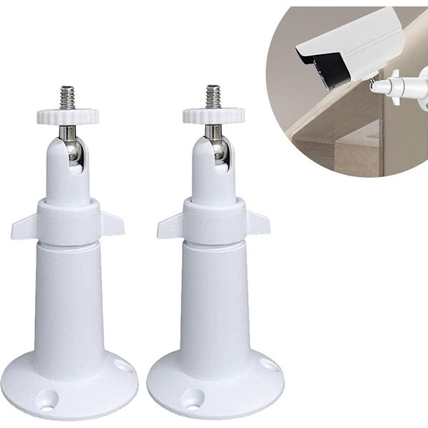 Justerbara kameraväggfästen, för säkerhetskameror inomhus/utomhus, 2-pack