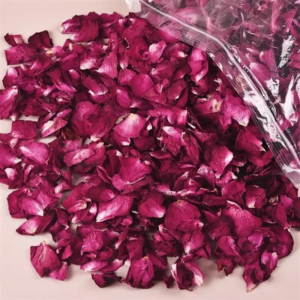 100g 1000g Naturlige Tørkede Roseblader Pop Bryllup Bursdagsfest DIY Dekor Biologisk Nedbrytbare Håndlagde Tilbehør 250107