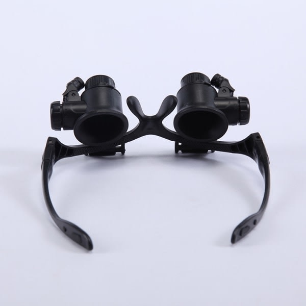 10x 15x 20x 25x Forstørringsbar LED-lampe Lupe for Juvelerer Urmakere