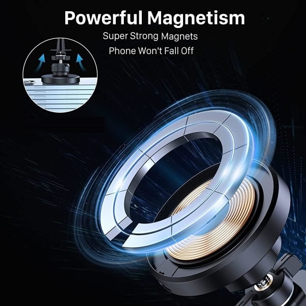 20W Trådlös Billaddare, Kompatibel med MagSafe Bilhållare, Magnetisk/Magnetisk Snabbladdande Biltelefonhållare, Kompatibel med iPhone 15/15 Pro