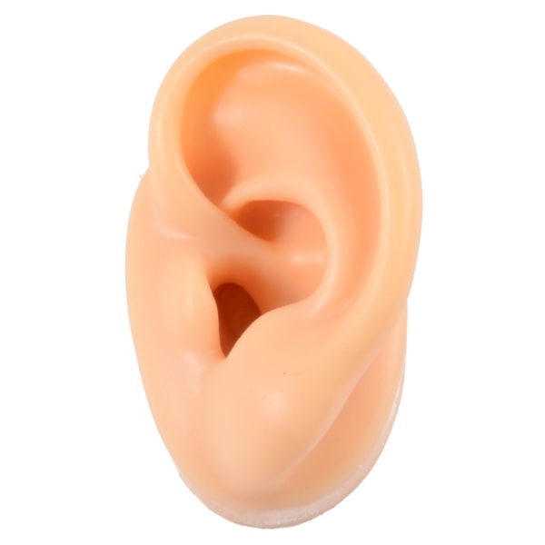 Silikonöra modell hörlurar öronstift display smycken rekvisita simuleringsprogram öra människokropp form (1 st) vänster öra