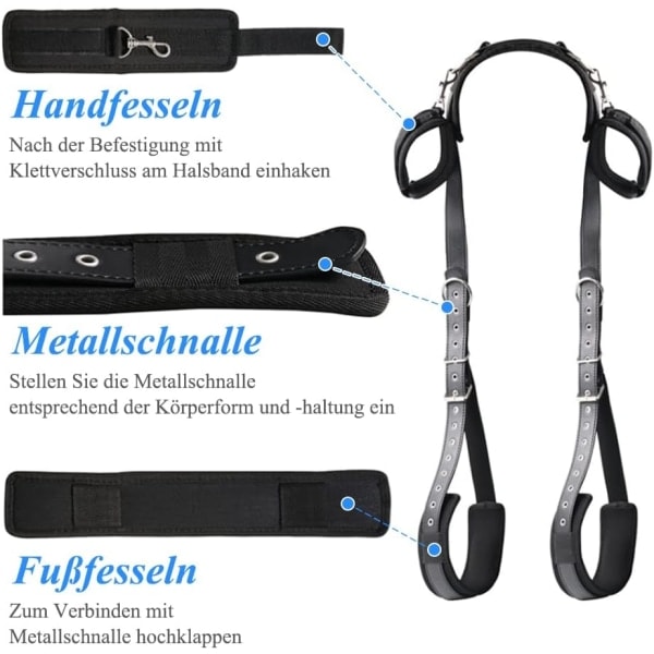 Perfekta BDSM sex bondage begrensninger, bondage sett med håndjern - Perfet