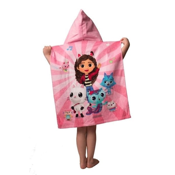 Gabby's Dollhouse gitarr badhandduk poncho 50x115 cm