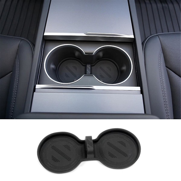 TS-For Model S Model X 2022 2023 Model 3 2024 Mittkonsol Mugghållare Insats Tillbehör - Svart