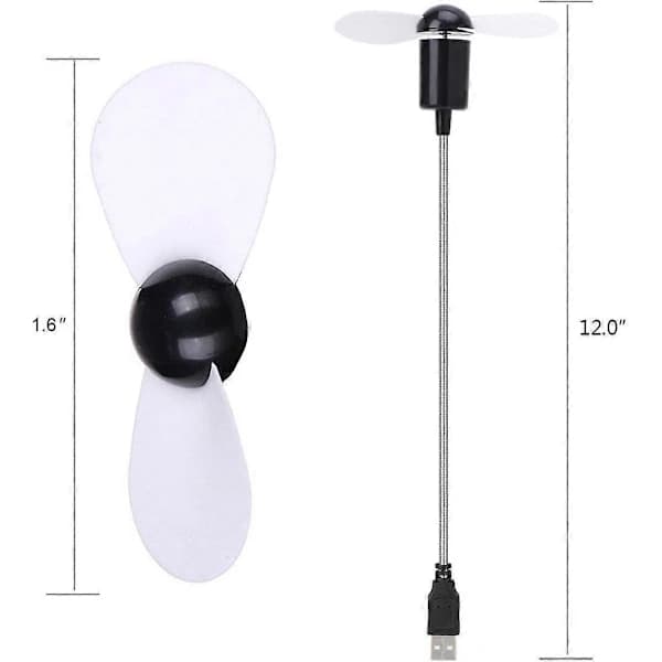4-pack Mini USB-fläkt - Flexibel kylfläkt för stationär PC