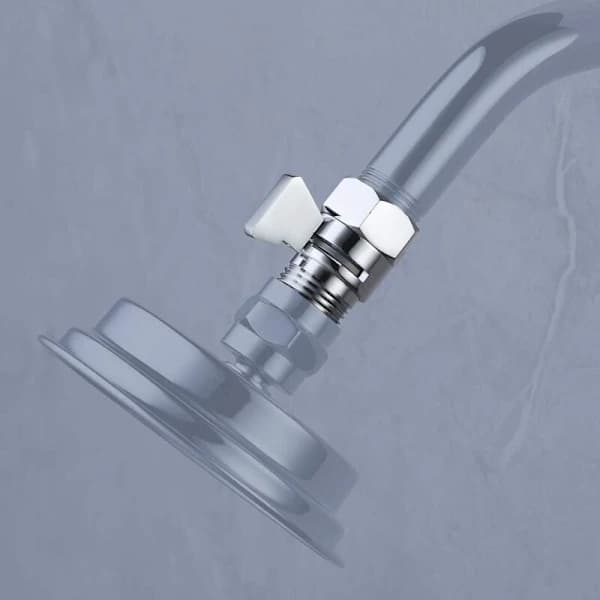 Dusjhode Stoppventil Vinkelventil Dusjstopp G1/2 Messing Polert Krom, K1140B3-CH