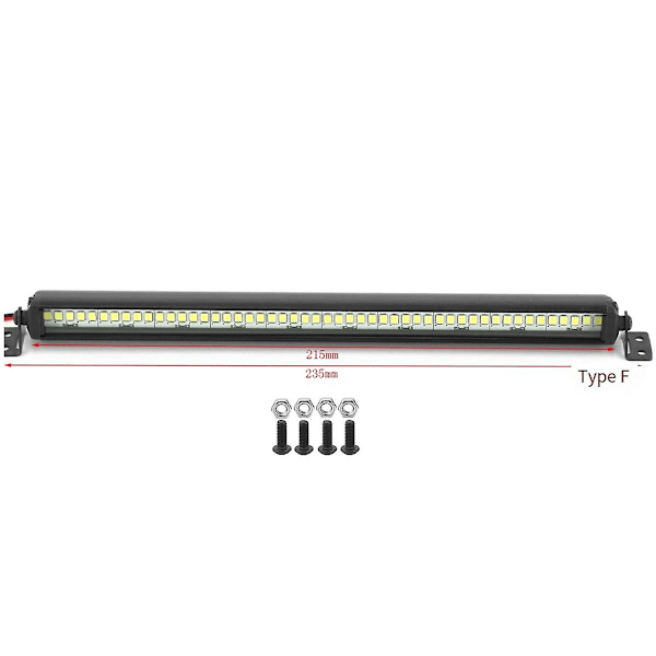 TS-Bright Lys Bar 215mm For 1/10 Rc Crawler Bil Axial Scx10 90046 -4 Cc01 D90 Redcat