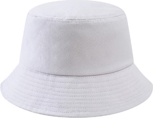 Bøllehat - fiskerhat - Hvid