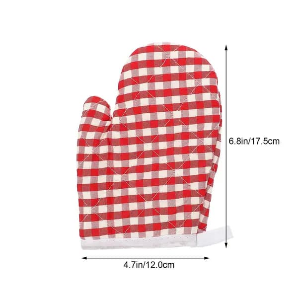 Children's Oven Mitts Kitchen Oven Mitts Warm Mittens Kitchen Accessories pink