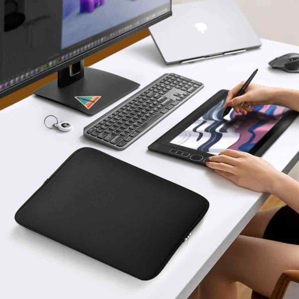 Sponge Material Tablet Protective Case for Apple iPad Pro MacBook Air Pro Sleeve Bag black black 10 inches