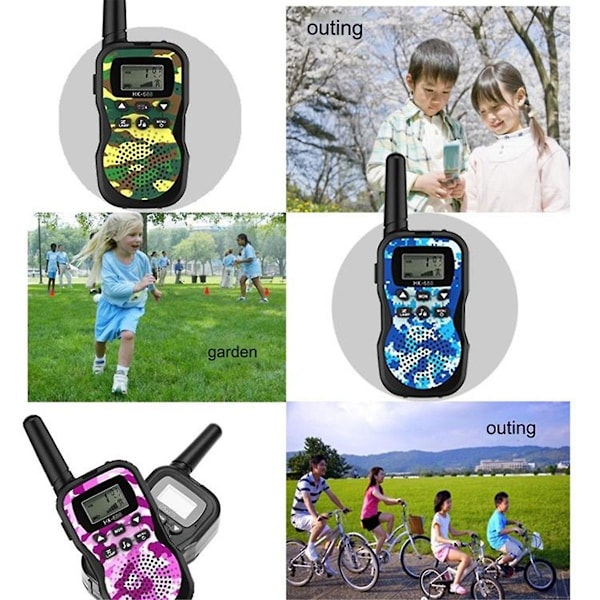 TS-Walkie Talkies Uppladdningsbara För Barn Lång Räckvidd, Julklapp Födelsedagspresent, Vandringsutrustning Camping Spel Leksaker