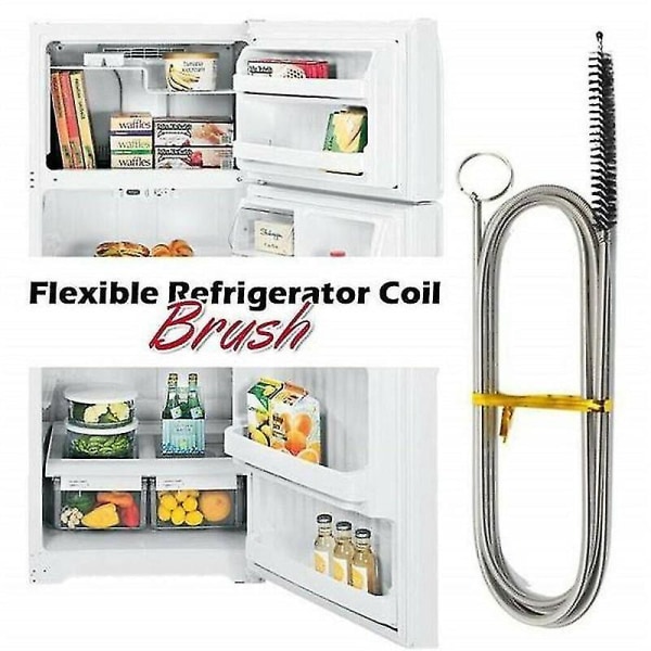 155 cm lång flexibel skurborste för kylskåp för rengöring av kylskåp