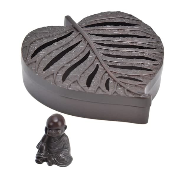 Incense Holder Burner Leaf Shape Mini Exquisite Durable Easy To Clean Relieve Mood Home Decor