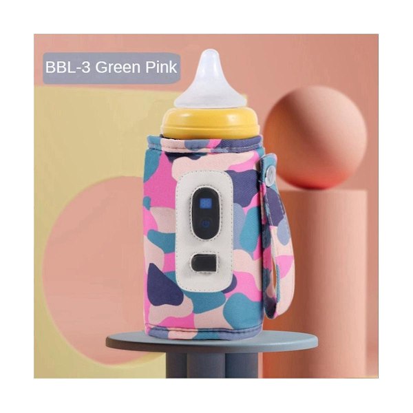 TS-Universal USB Mjölkvärmare Rese Barnvagn Isolerad Väska Digital Display Baby Amning Värmare - Camouf
