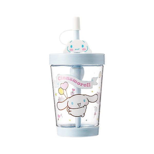 Kawaii Sanrio Anime Cinnamoroll Kuromi My Melody Vannflaske Drikk Cartoon Bærbar Sport Te Kaffe Kanne med Straw Cup Gaver NM-3Q