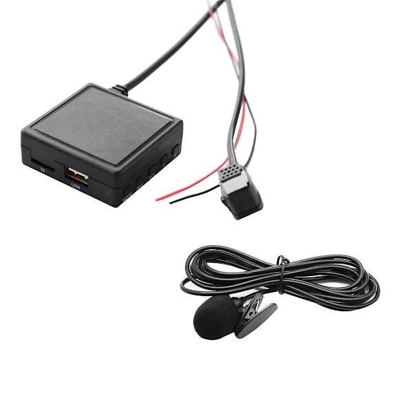 TS-Car Bluetooth 5.0 Aux Usb Musiikkiadapteri Langaton Äänikaapeli Mikrofonisovitin Pioneer Radiolle P