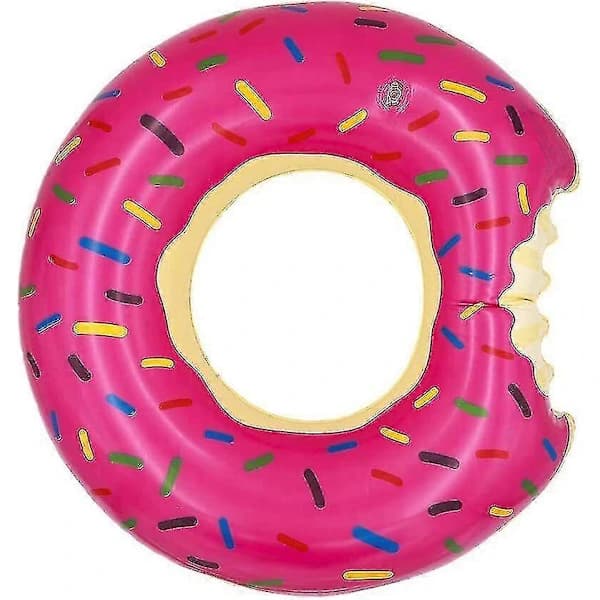 Oppustelig Donut Badering til Børn og Voksne Pool Float Lilo Legetøj Munk SvømmehjælpAA