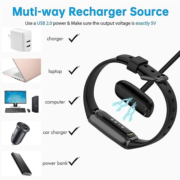 TS-For Charge 5/luxe USB Langaton Magneettinen Laturijohto Lataustelakka Kannettava Adapteri Älykello Ac
