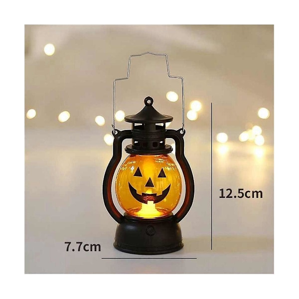 TS-Halloween Led Ripustettavat Kurpitsalyhtyvalot Aavelamppu Kynttilävalot Halloween-juhlat Kotisisustus Ho