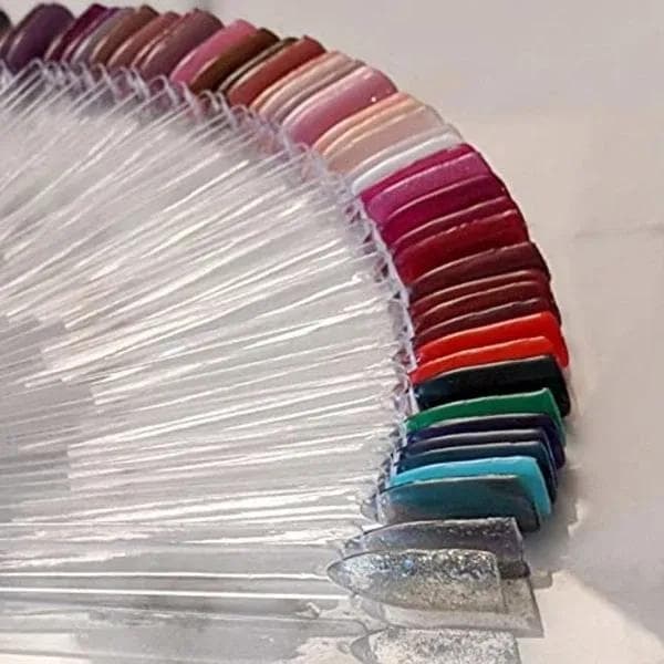 Display tips / display for nail polish samples 50 pcs Transparent