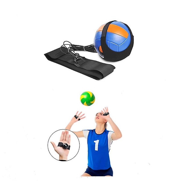 Volleybollträning med fotbollsträningshoppboll med elastiskt snöre