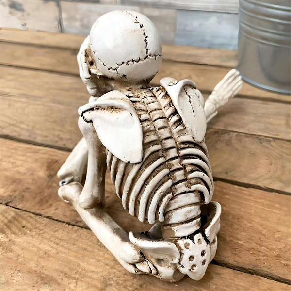 TS-3 stk. Halloween Spøgelse Kranie Resin Dekoration Uhyggelig Rekvisit Halloween Dekoration Indendørs Udendørs Horror