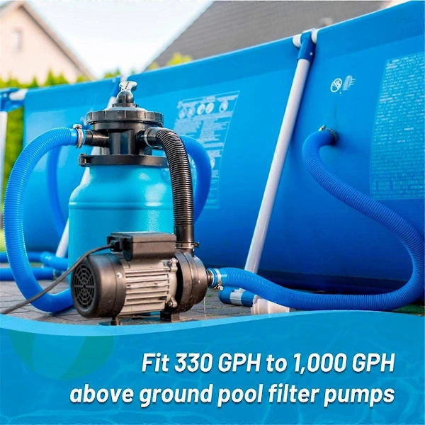 Erstatningsslange til poolpumpe, 1,5 m til Intex filterpumpe, A