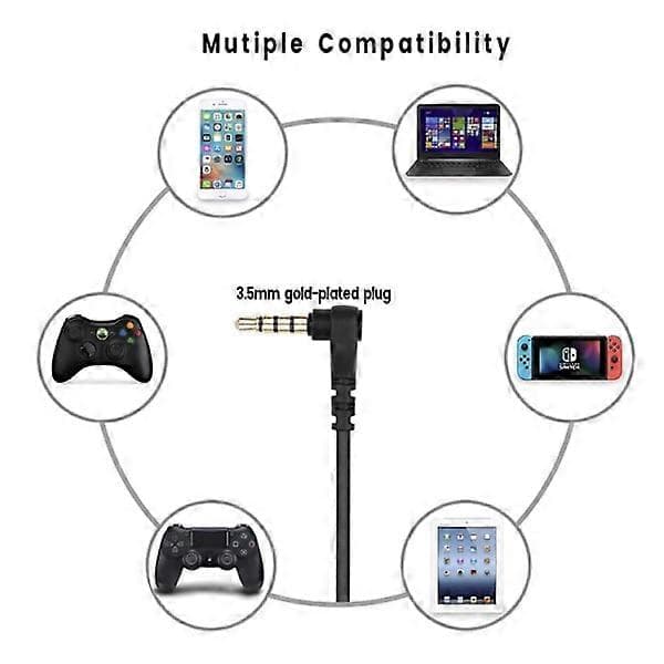 Äänikaapeli 8-nastainen Steelseries Arctis 3/5/7 - Musta