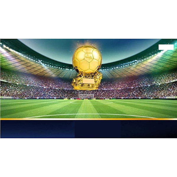 20CM Europeisk fotball Golden Ball, harpiks trofé fan memorabilia, ny Ballon d'Or trofé fotball for fotballkamp minnesmerke minnesutmerkelse