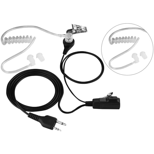 Transparent Hörlur med Mikrofon för Midland Walkie Talkie Radio Headset
