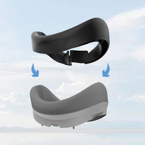 TS-N4ht1 Håndrem+maske Kombination Til Pico 4 Håndtag Controller Tpu Anti Slip Rem+silikone Mas
