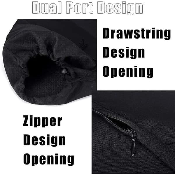 2-pack drawstring collection bags for leaf blowers - practical bags for leaves and garden waste