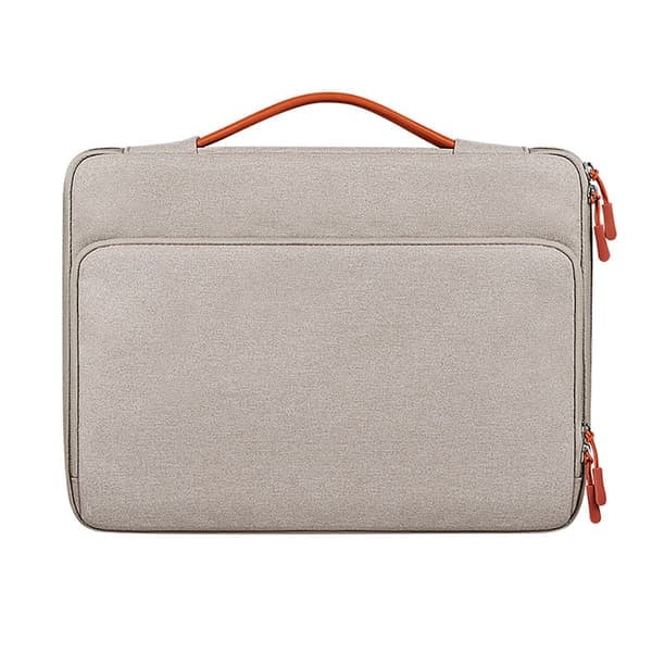 TS-Vannavstøtende laptopveske i polyester, 13,3\" – beige