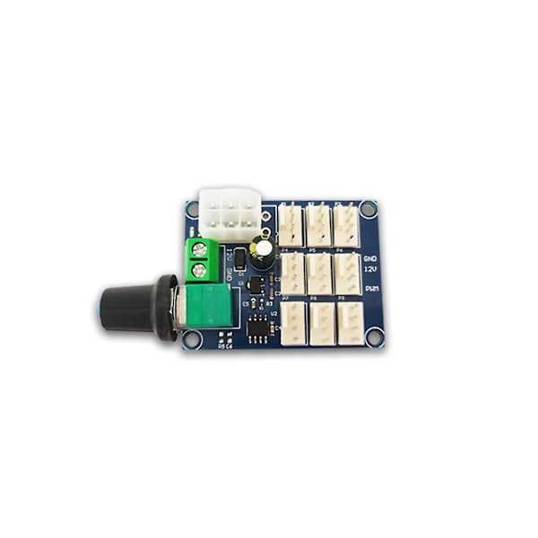 TS-Computer Kabinet Blæser Hastighedsregulator 12v Multi-kanal Pwm Hastighedsregulator Ntc Temperaturkontrol M